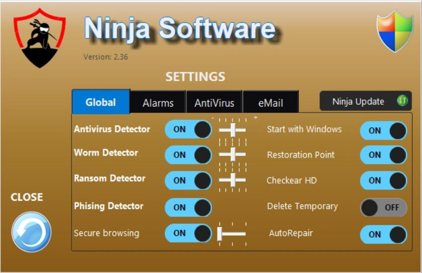ninja Settings