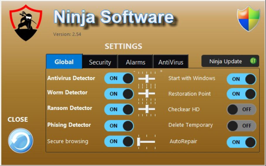 ninja Settings